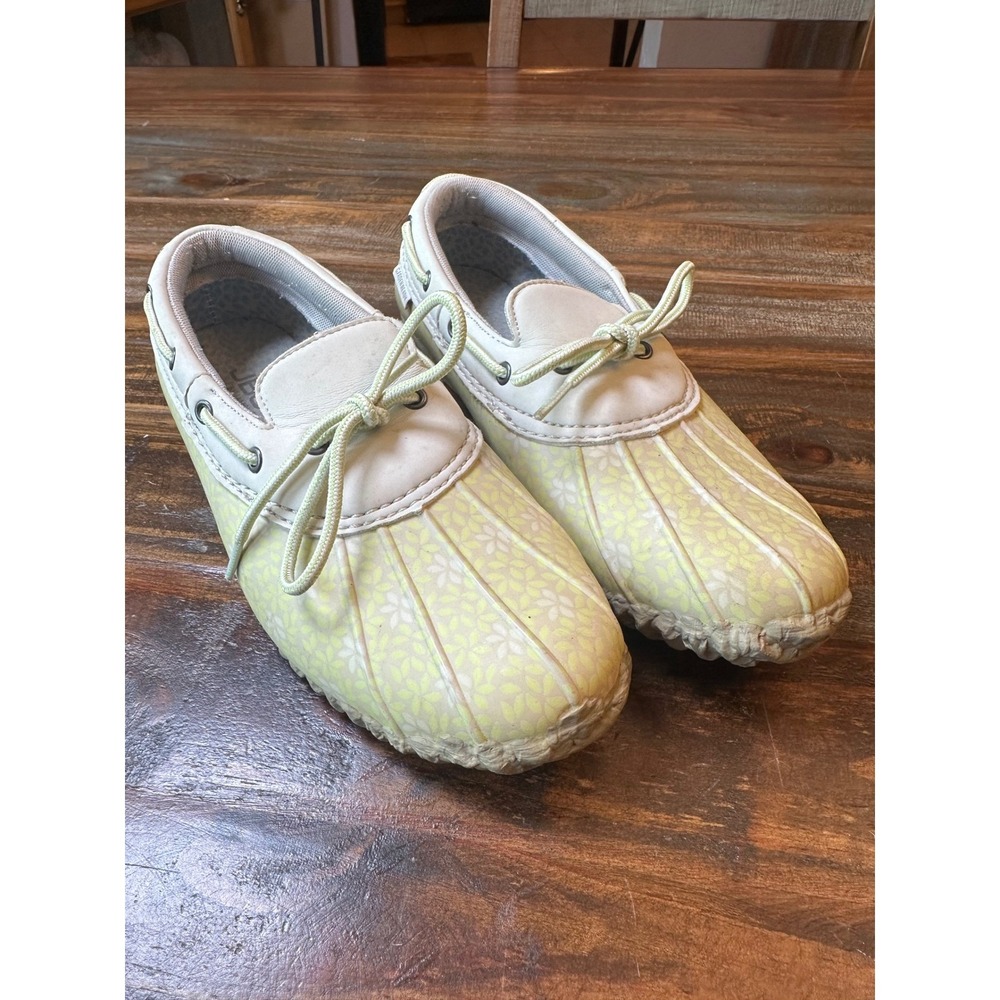 JBU by Jambu Gwen Garden Ready Yellow Floral Duck Shoes Womens 9M JB19GGR12‎